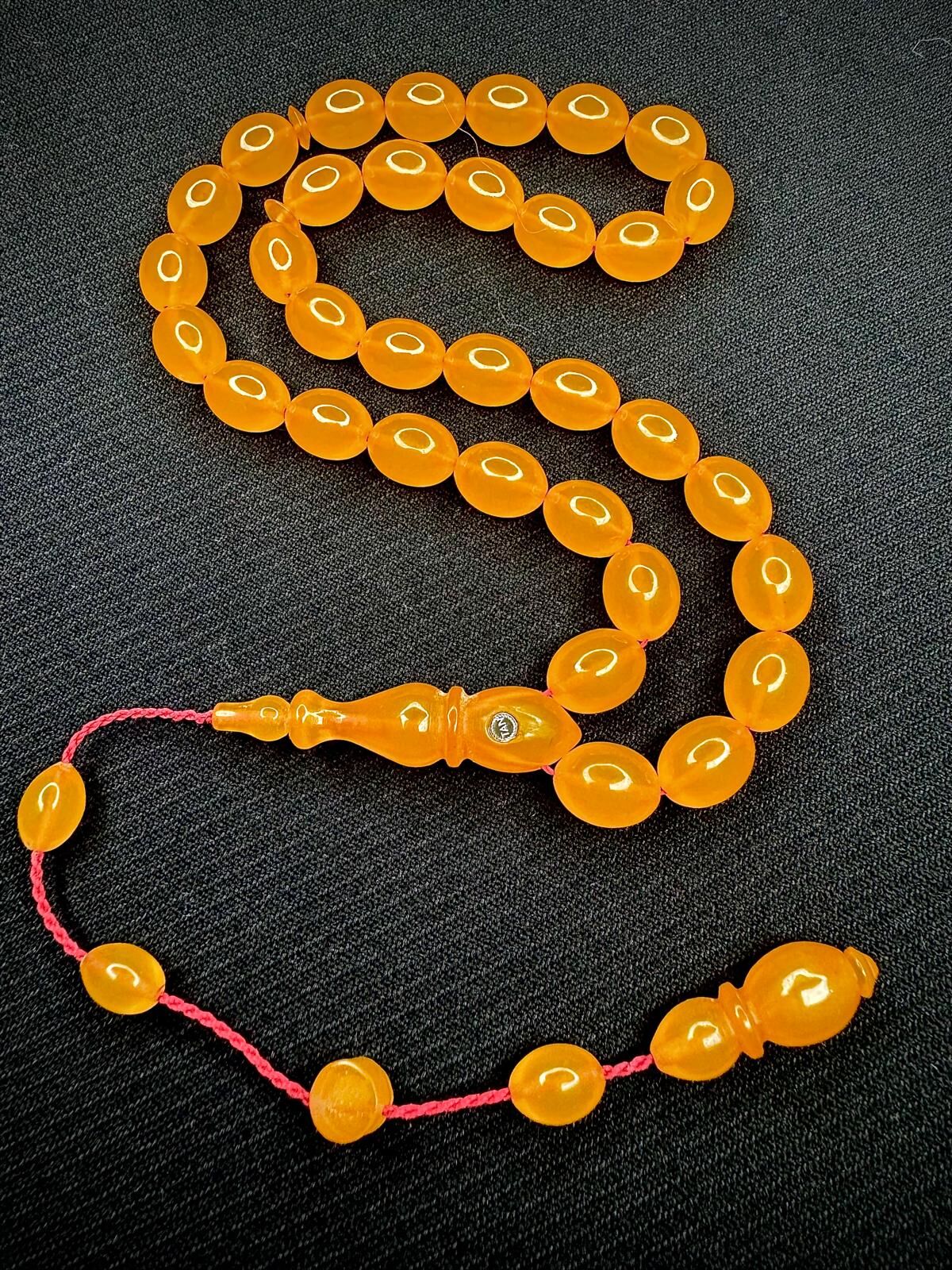 Sistemli Ateş Kehribar Tesbih