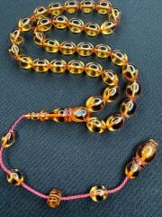 Sistemli Ateş Kehribar Tesbih