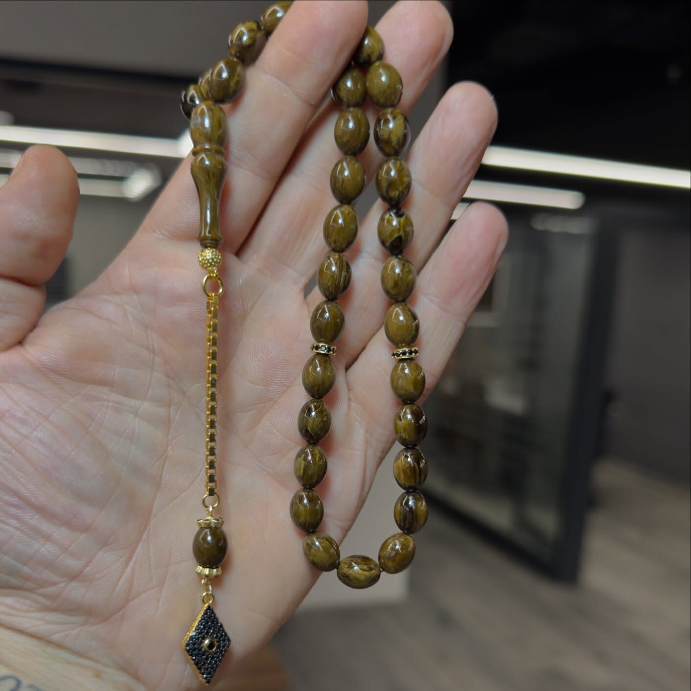 Gümüş Püsküllü Katalin Tesbih - Usta İşi Zarafet