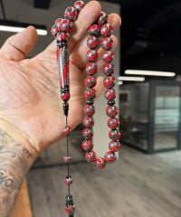 Yussur Gümüş İşlemeli Özel Tesbih