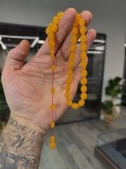 Zar Kehribar Sistem Püsküllü Tesbih