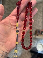 Gümüş Takımlı Özel Usta İşi Kehribar Tesbih