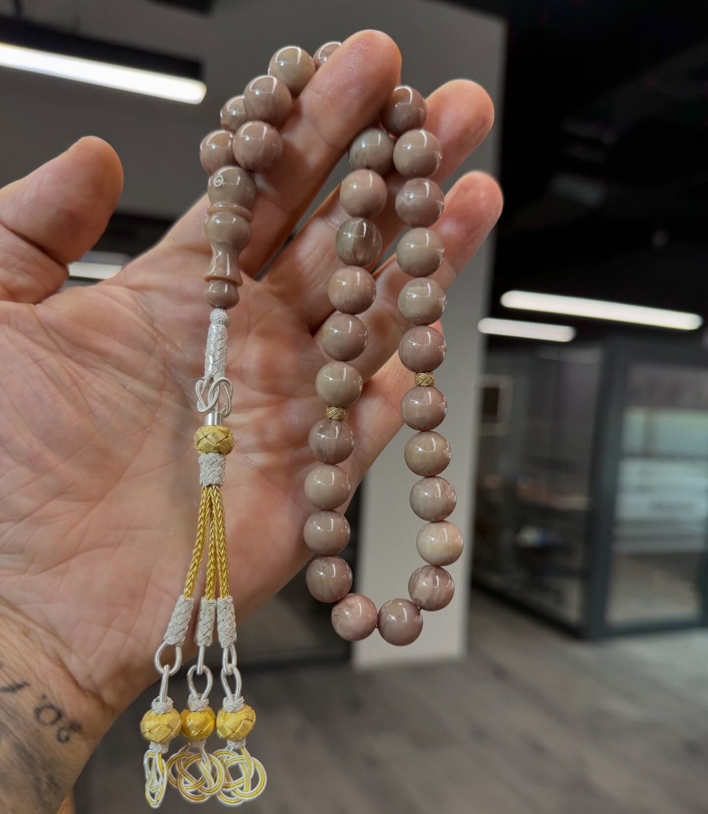 Usta İşçilikli Gümüş Takım Katalin Tesbih