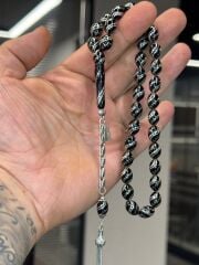 Oltu Taşı Çeşni Bülbül Tesbih - Özel İşçilik