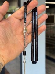 Gümüş Detaylı Usta İşi Kehribar Tespih