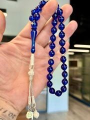 Kazaz Gümüş Takımlı Usta İşçilikli Kehribar Tesbih