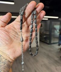 Çeşni Bülbül Oltu Taşı Tesbih - Özel İşçilik