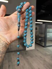 Arizona Firuze İşlemeli Yussuri Tesbih