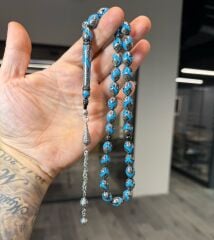 Yussur Gümüş İşlemeli Tespih