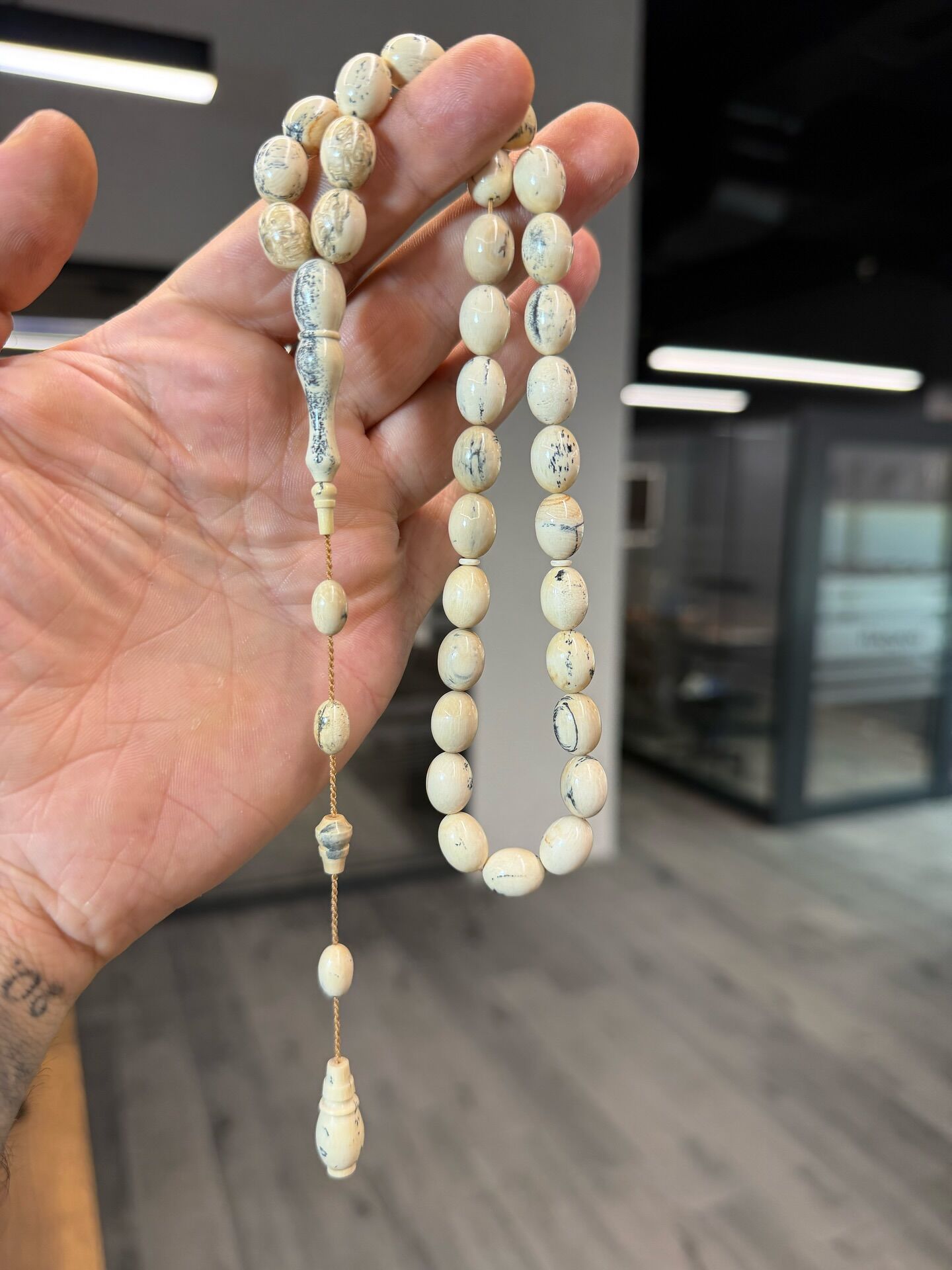 Mamut Dişi Usta İşi Tesbih