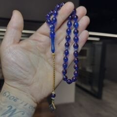 Usta İşçilikli Gümüş Takımlı Kehribar Tesbih