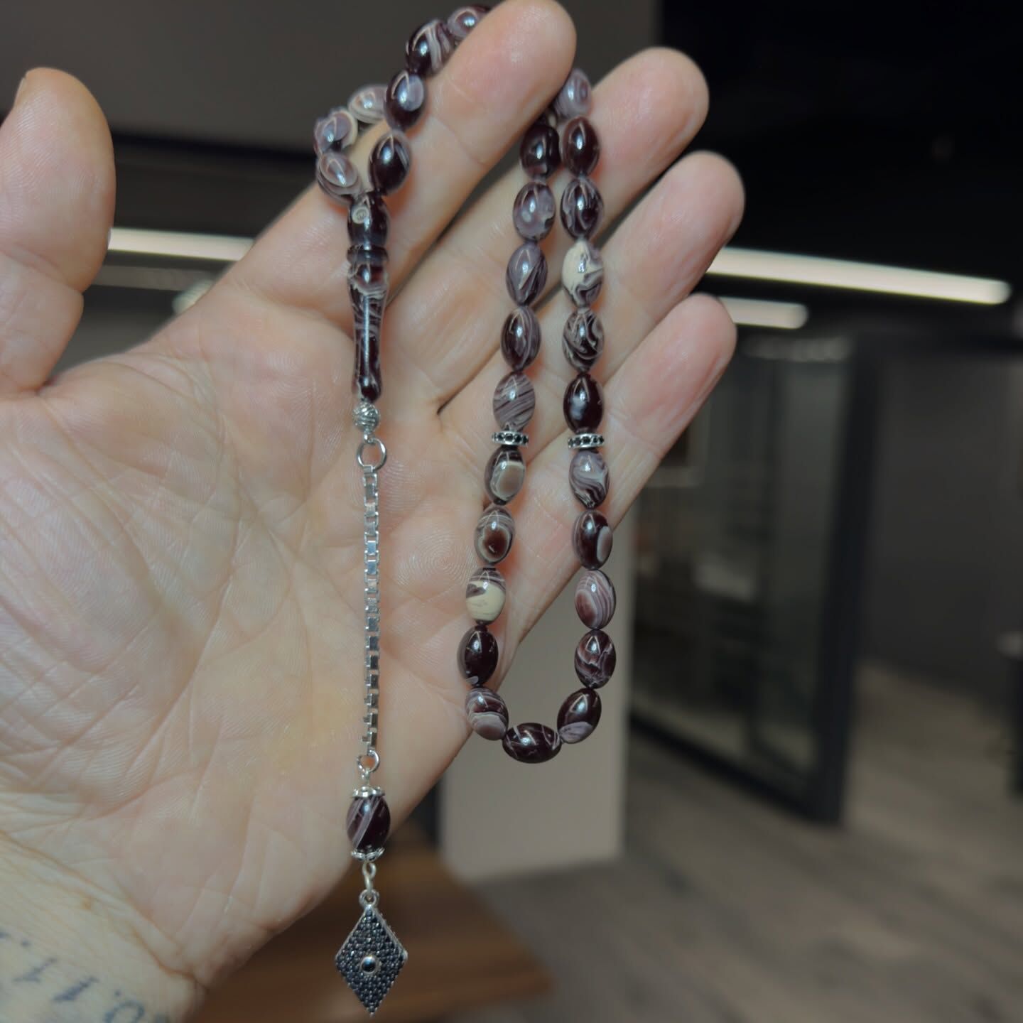 Gümüş Takım Katalin Tesbih - Usta İşçilik