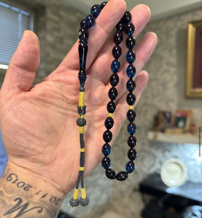 Özel Usta İşçilikli Kehribar Tespih