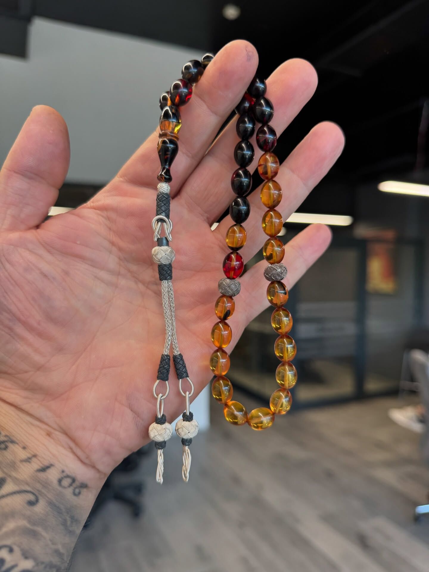 Özel Usta İşçilikli Kehribar Tespih