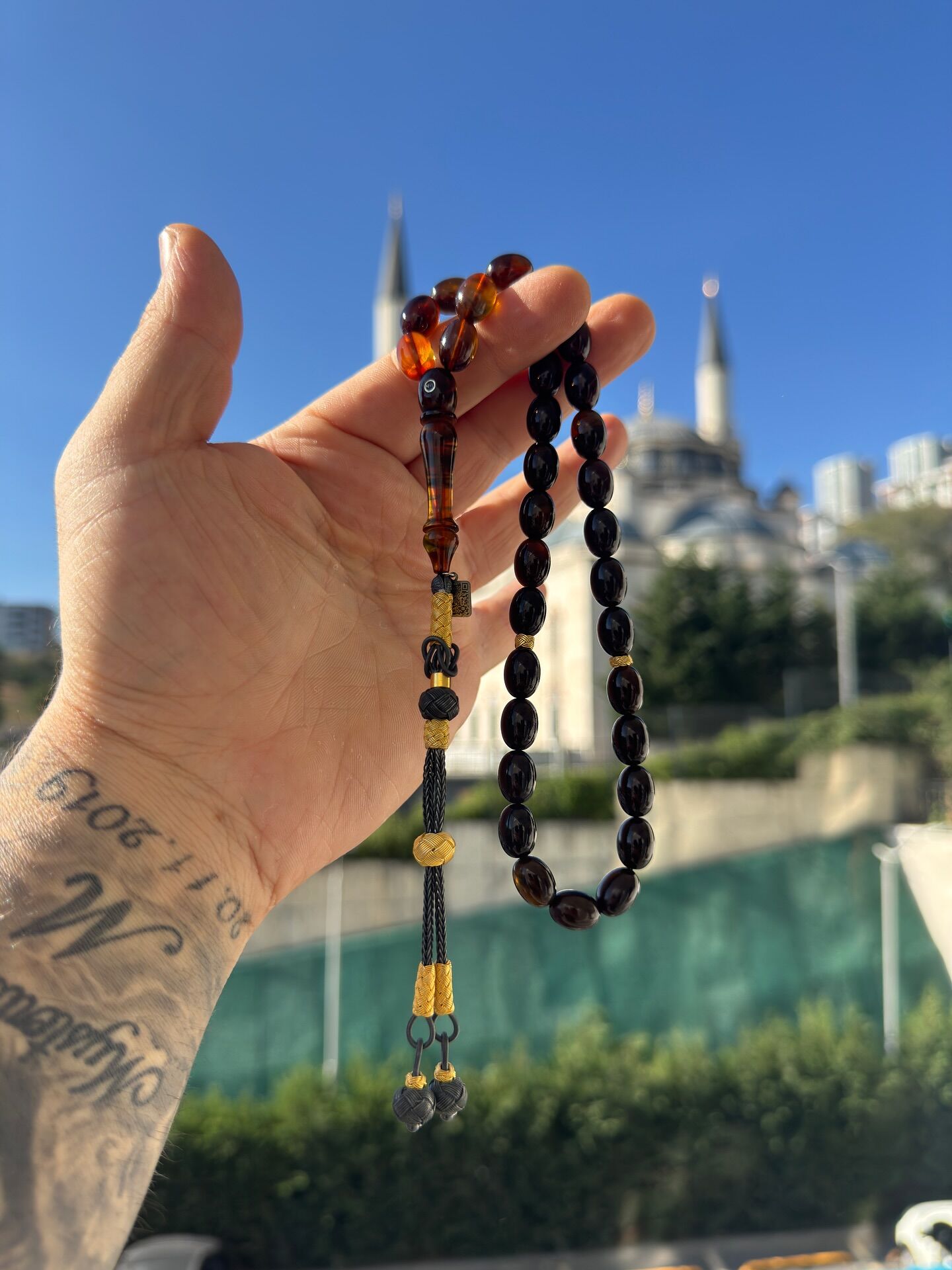 Özel Usta İşçilikli Kehribar Tespih