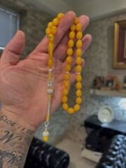 Özel Usta İşçilikli Kehribar Tespih