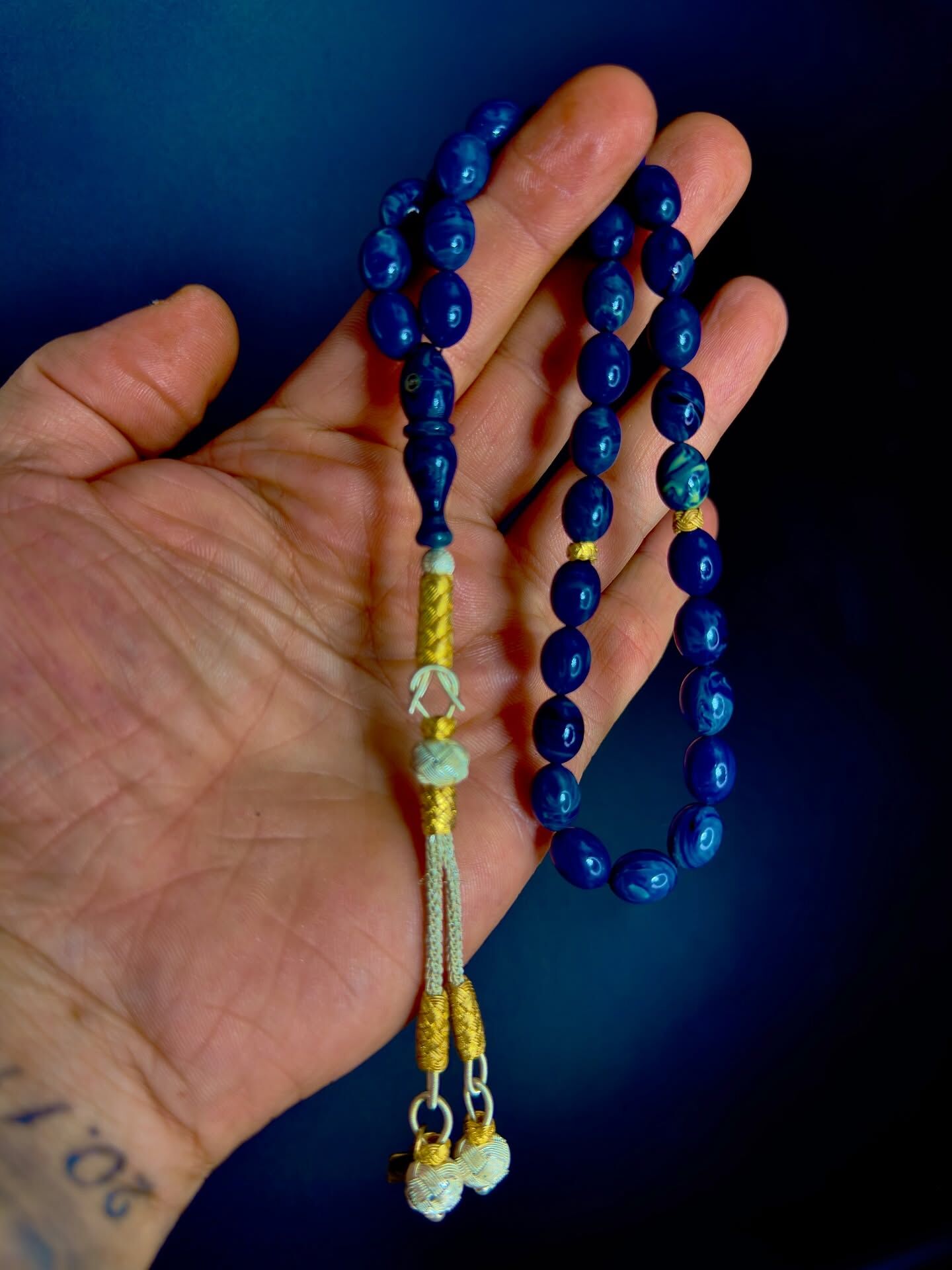 Özel Usta İşçilikli Ateş Kehribar Tespih