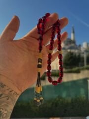 Özel Usta İşçilikli Kehribar Tespih