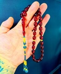 Özel Usta İşçilikli Kehribar Tespih