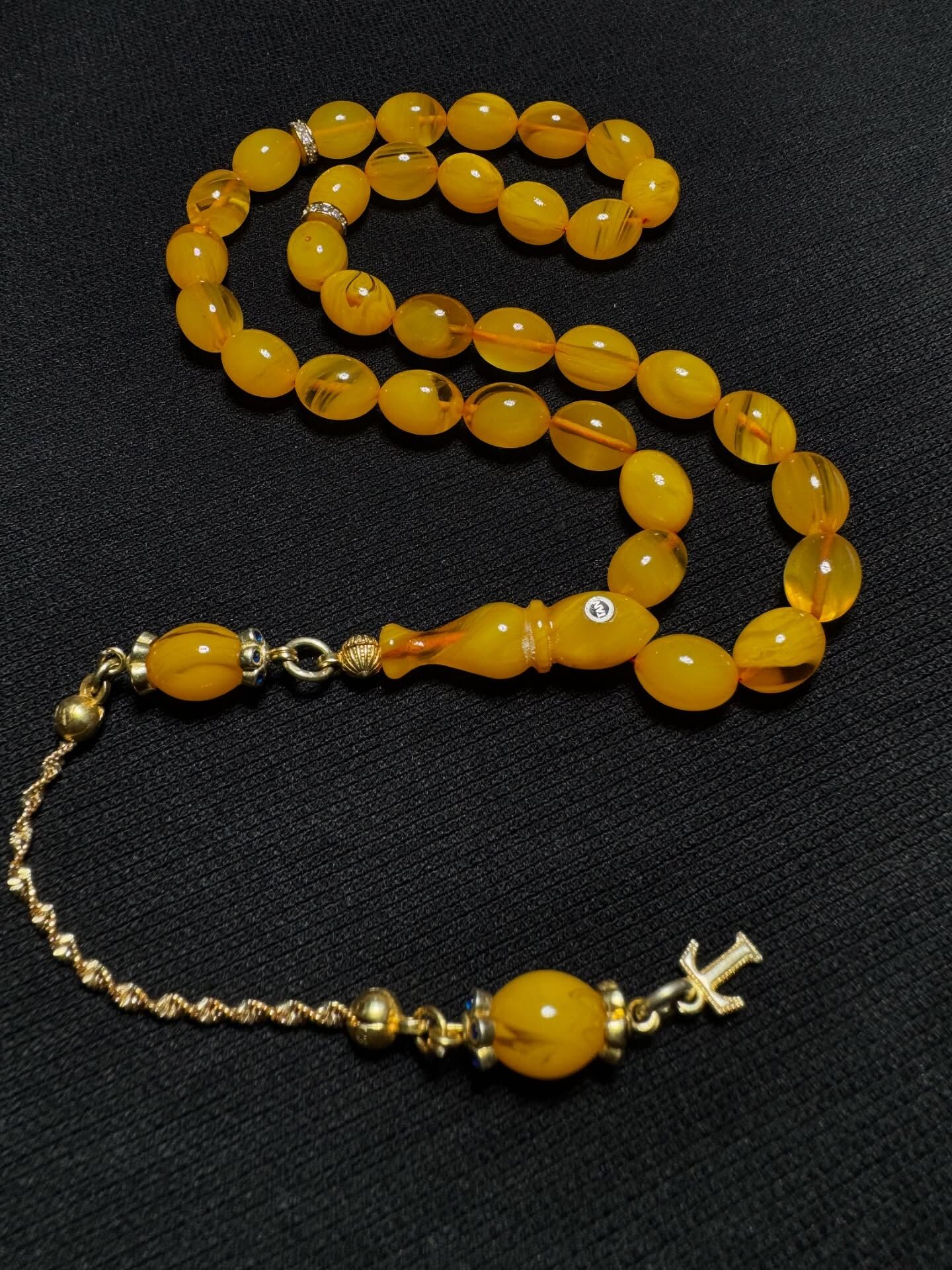 Özel Usta İşçilikli Kehribar Tespih