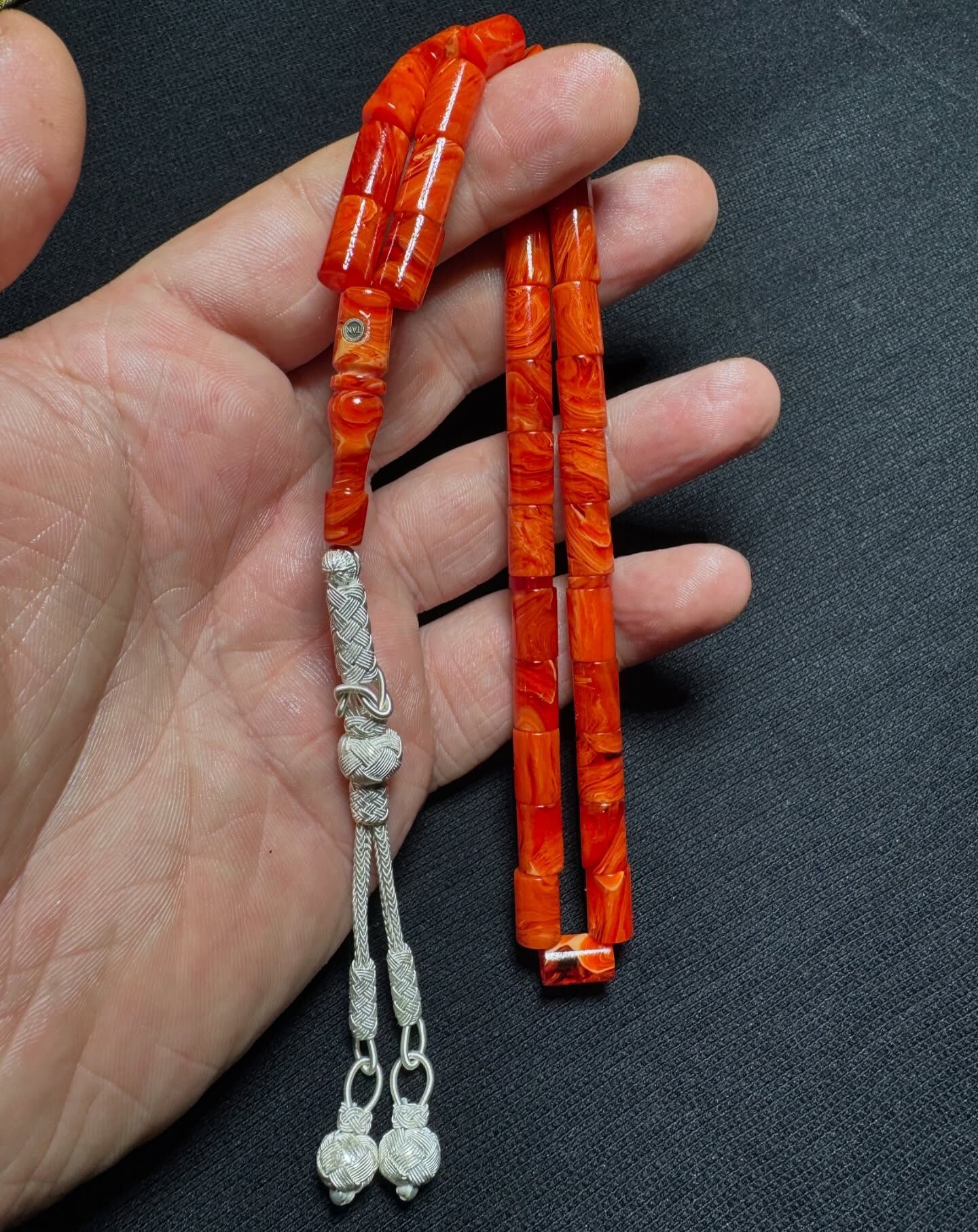 Özel Usta İşçilikli Kesme Kehribar Tespih