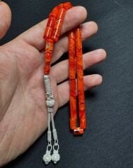 Özel Usta İşçilikli Kesme Kehribar Tespih