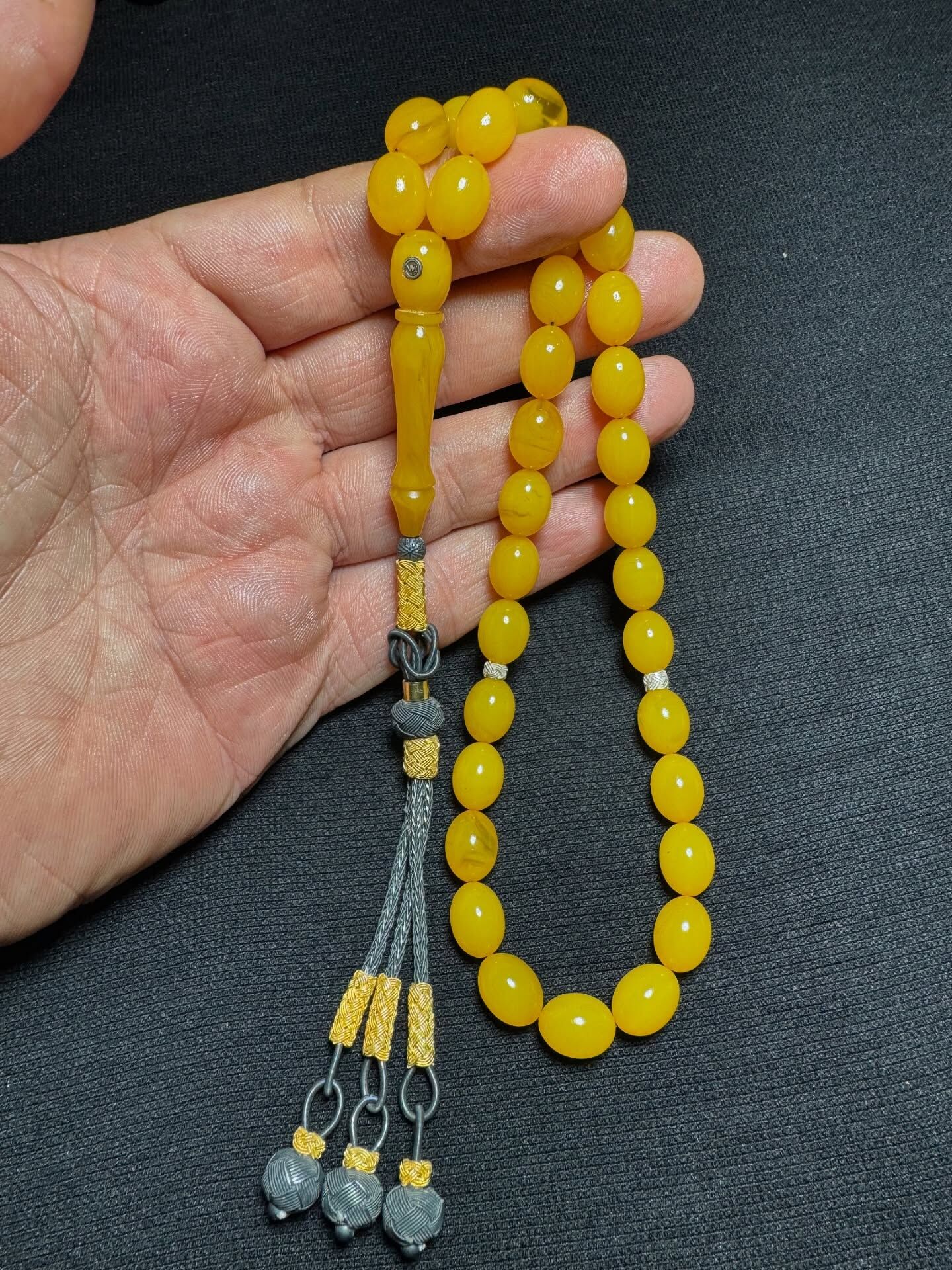 Özel Usta İşçilikli Kehribar Tespih