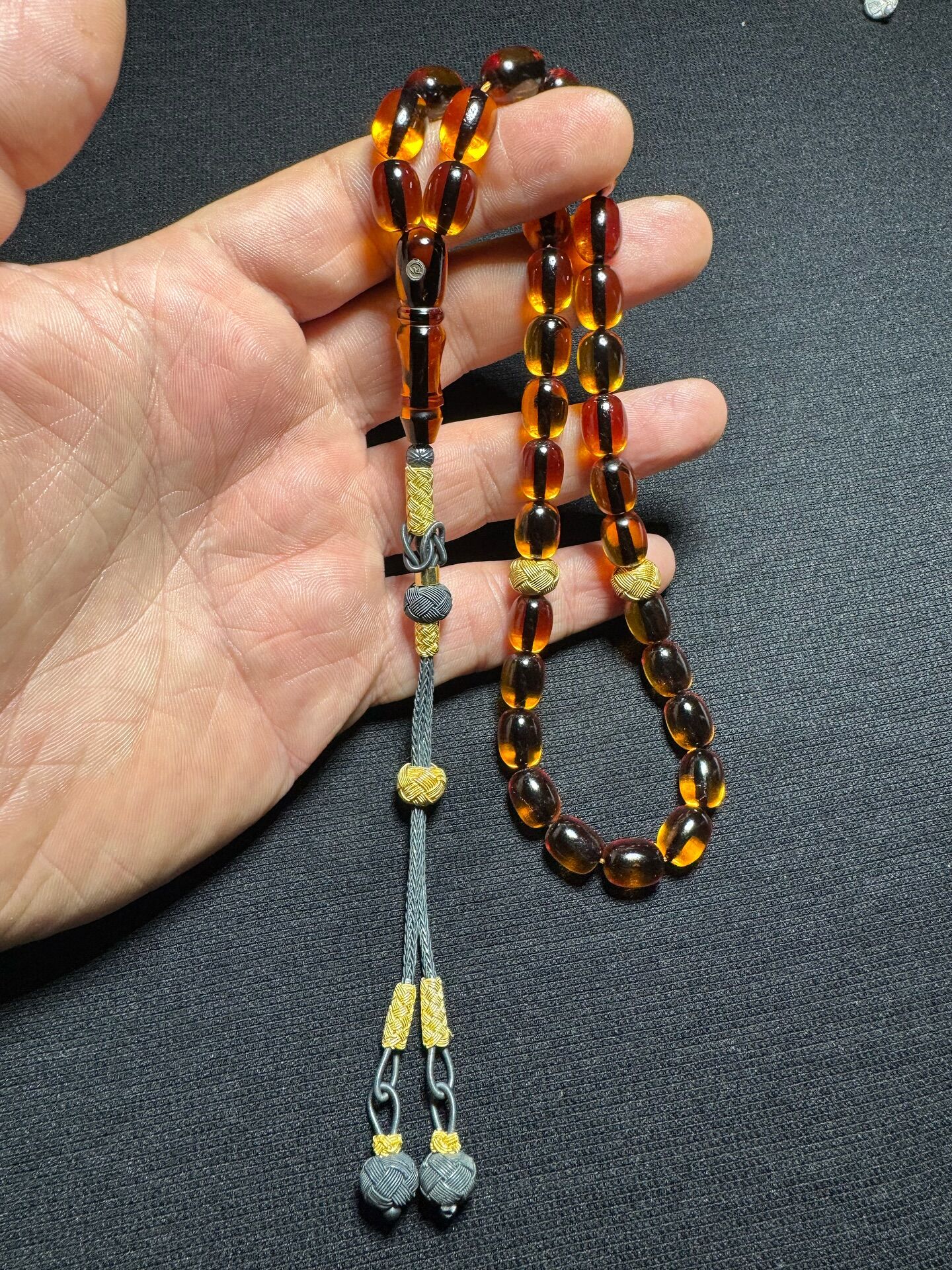 Usta İşçilikli Kehribar Tespih