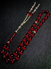 Özel Usta İşçilikli Ateş Kehribar Tespih