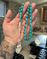 Kazazzlı Katalin Tesbih - 1000 Ayar Gümüş İşçilik