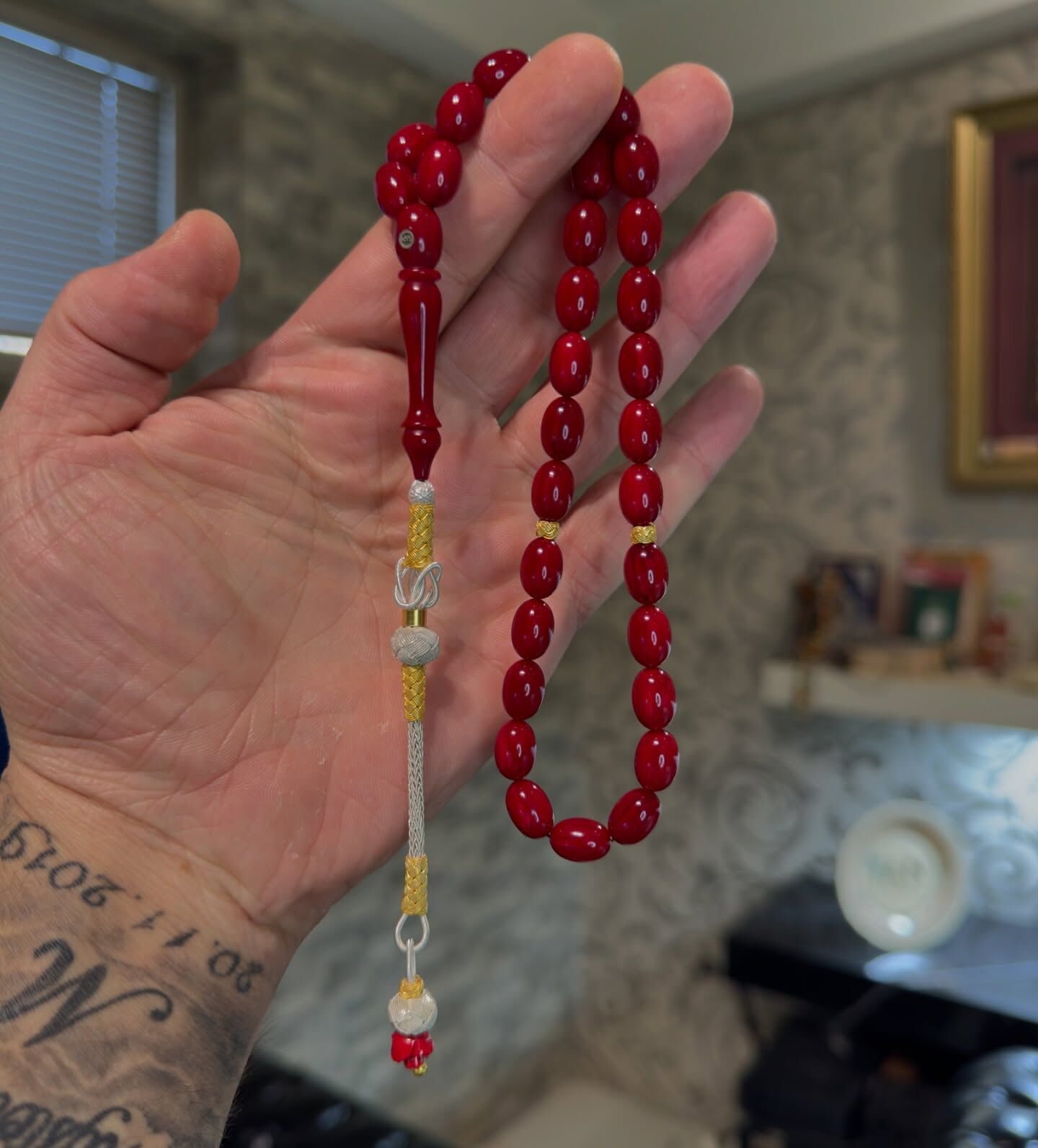 1000 Ayar Gümüş Kazazzlı Katalin Tesbih