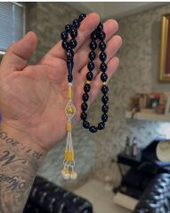 Özel Usta İşçilikli Ateş Kehribar Tespih