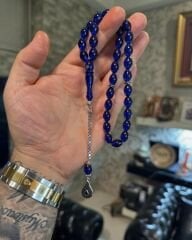 Usta İşçilikli Koleksiyonluk Ateş Kehribar Tesbih