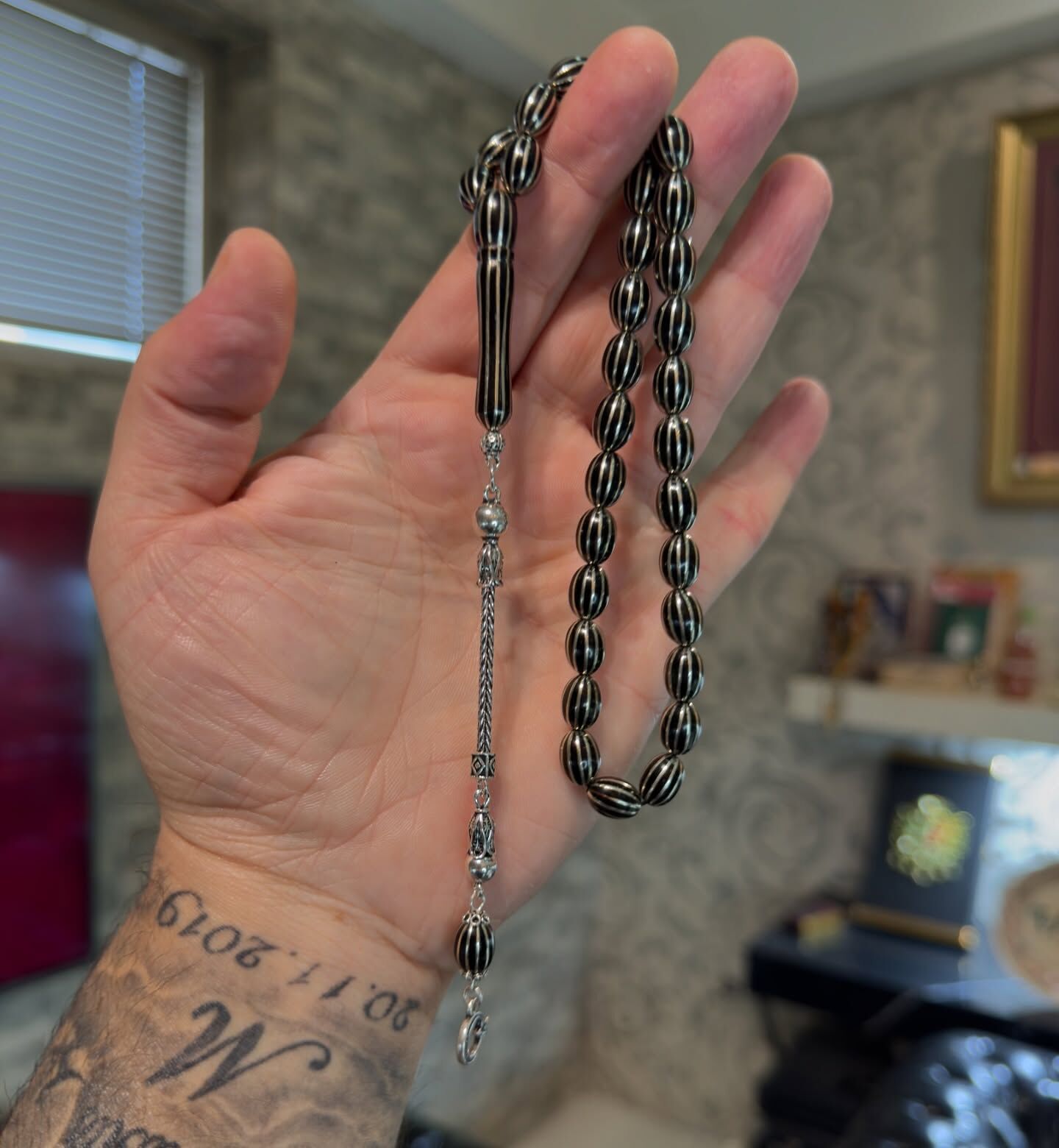 Gümüş Karpuz Yarma Oltu Tesbih