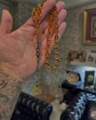 Trabzon Kazaz Takımlı Ateş Kehribar Tesbih